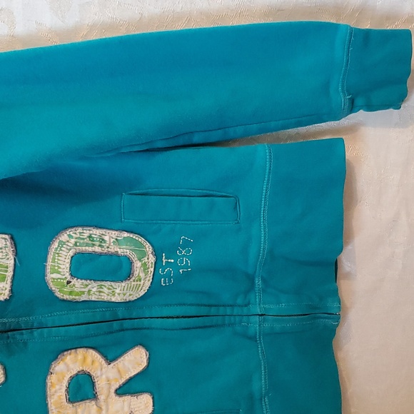 XSMALL AEROPOSTALE DISTRESSED HOODIE/ZIPPER JACKET - Picture 2 of 5